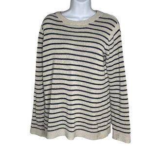 Fat Face women’s Navy Stripe knit sweater